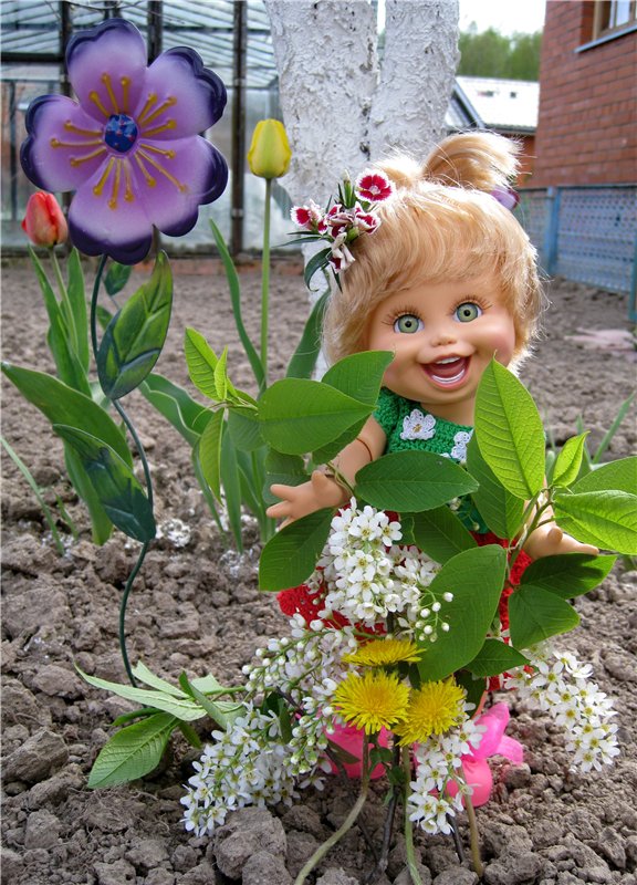 Открытие дачного сезона. Натали кукла Galoob Baby Face