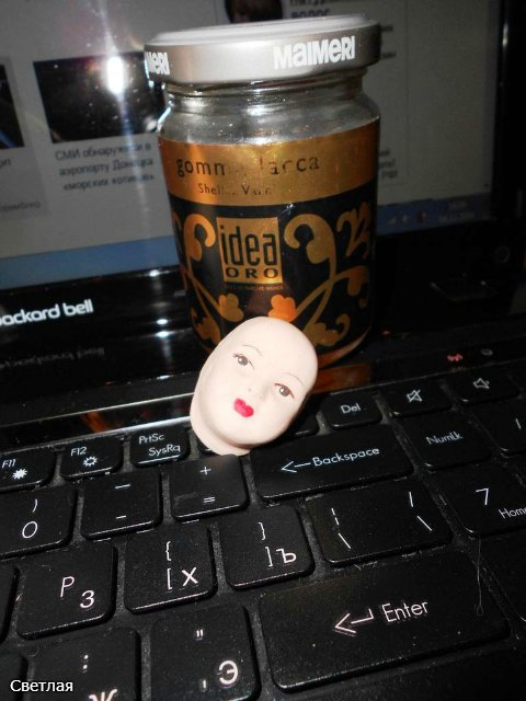 Реставрация антикварной новогодней игрушки из ваты. Снегурочка и Дед Мороз. +БОНУС, папье маше из ваты (фото 10)