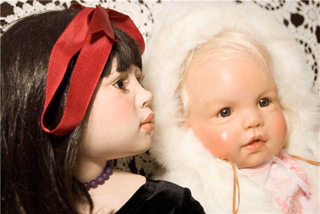 Девочка из января — Куклы Christine Orange (Кристин Оранж): фарфор