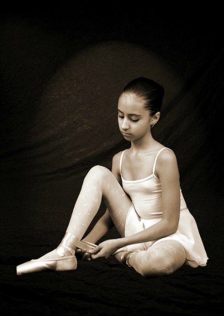 Голубая танцовщица или Магия балета. Фарфоровая коллекционная кукла от Донны Руберт