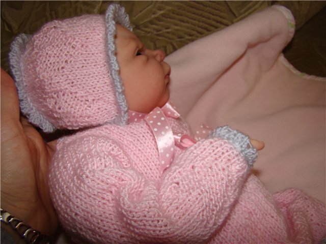 Сердечки для моей зайки.Вязанная одежда для кукол | Бэйбики Сердечки для моей зайки.Вязанная одежда для кукол (фото 7)