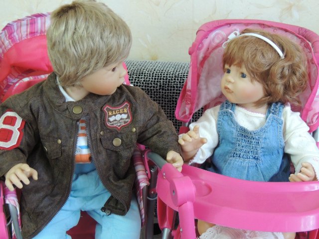 Сказка про Аиста. Куклы Bettine Klemm