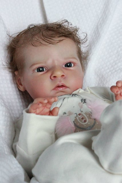 Сама мисс серьезность, кукла реборн Беспаловои Жанны (фото 6)