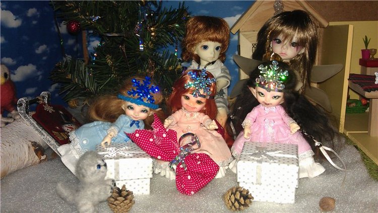 Наш новогодний дутик — Коллекции кукол BJD (БЖД): фото витрин (фото 6)