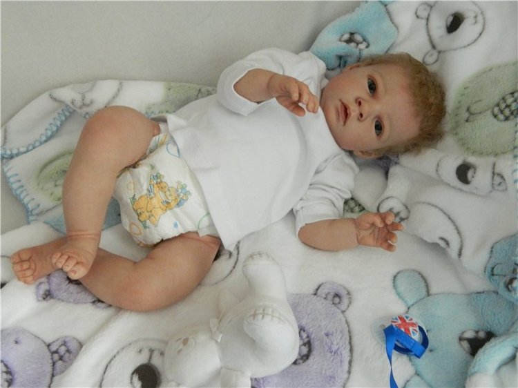 Голубоглазый блондин реборн Дима (фото 7)