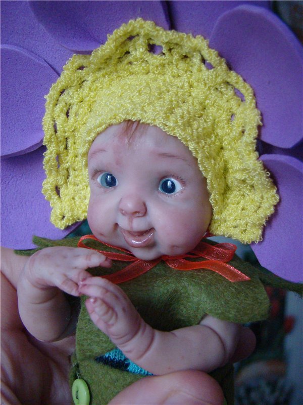 Мои авторские глазки. Как они смотрятся на кукле (фото 3)