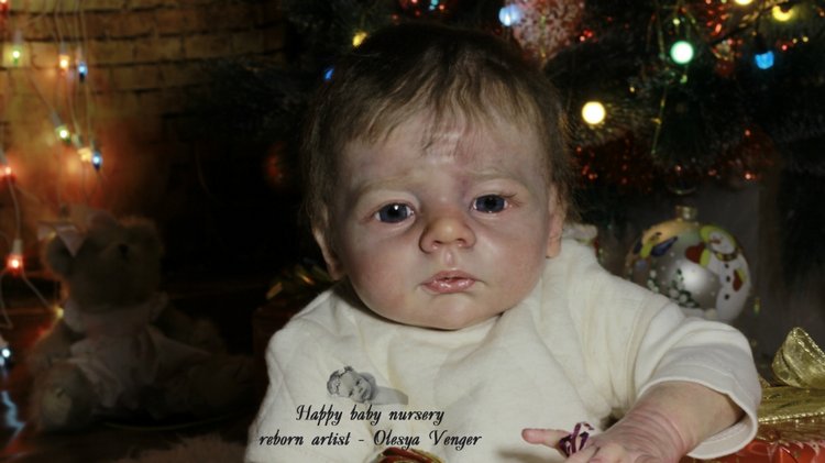 Моё предновогоднее чудо, моя Карлотта. Кукла реборн Олеси Венгер