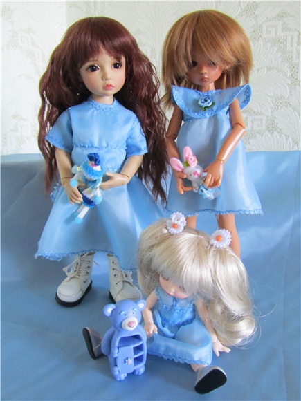 На голубой волне | Бэйбики На голубой волне — Одежда и обувь для кукол BJD (БЖД): 1/3 (фото 10)