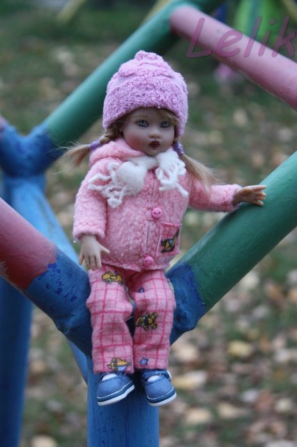 Прогулка с кнопочкой. Теплая одежда для моей куколки