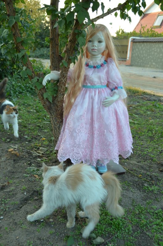 Лунные девочки или необычное творение Ширли (Shirley) - глазурованная кукла Мариэль (Mariele)