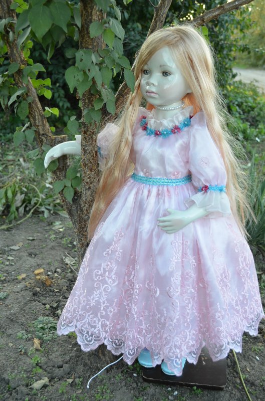 Лунные девочки или необычное творение Ширли (Shirley) - глазурованная кукла Мариэль (Mariele)