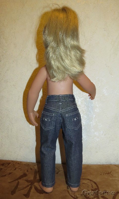 Мастер класс по пошиву джинс для куклы