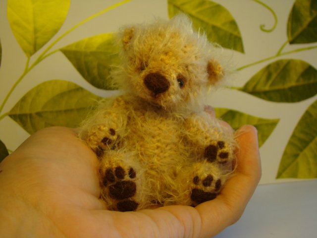 Мишка, игрушка вязанная спицами Ольги Чернухо (фото 7)