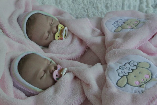 Одинаковые дочки... Куколки реборн Виктории Вишни