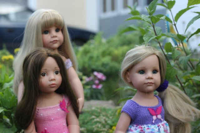 Вязаный подиум от Smorodinы для кукол Gotz