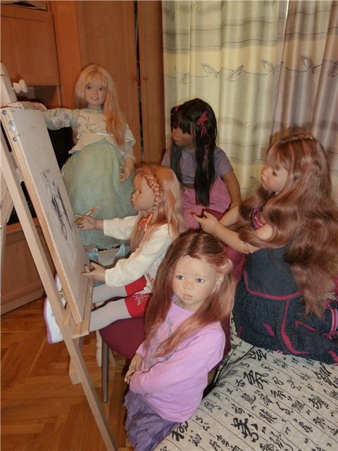 Первые куколки от Annette Himstedt в нашей коллекции: Tippi и Liniki 2006 года