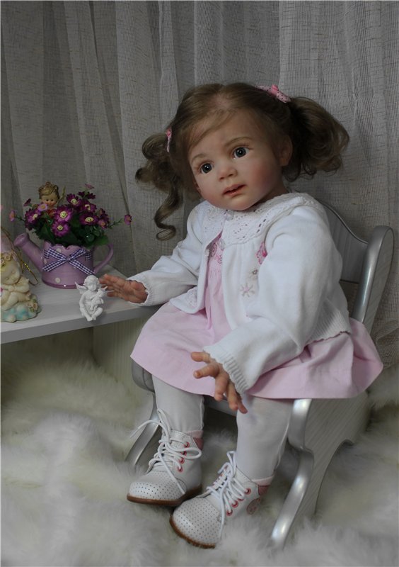 Машенька - маленькая заинька. Куклы реборн Анастасии Гангало (фото 10)