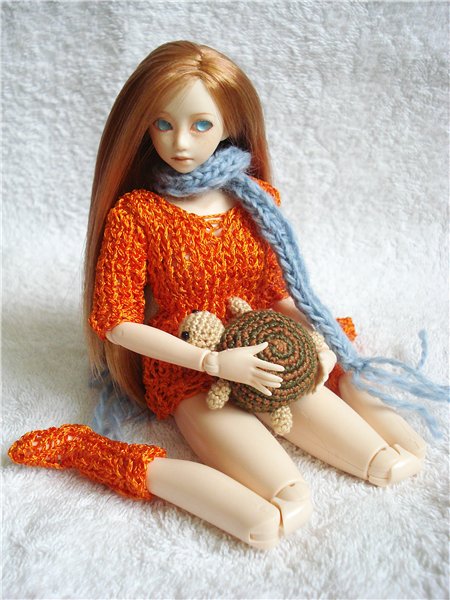 Лея.Моя любимая девочка и ее черепашка. Шарнирные куклы Obitsu