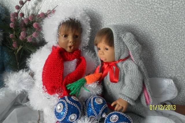 Мои характерные детки готовятся к новому году