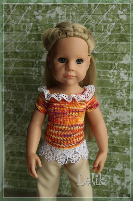 Летние кофточки для Gotz — Одежда и обувь для кукол своими руками: фото (фото 7)