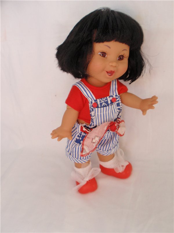 К нам приехала сестричка Мерри-Керри, Galoob Baby Face doll (фото 4)