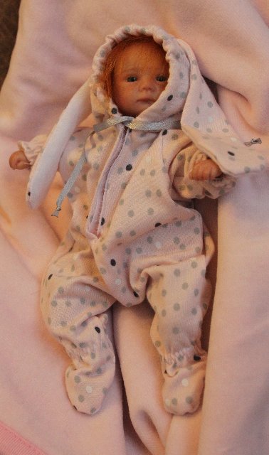 Манюня мини кукла-реборн Элины Кудрвцевой (фото 10)