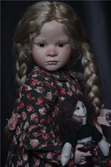 Фарфоровая кукла-снегурочка Офелия (Ophelia) от Ruth Treffeisen. Просто наступила зима