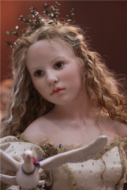 Hilderard Gunzel на выставке "Искусство куклы" в Гостином дворе