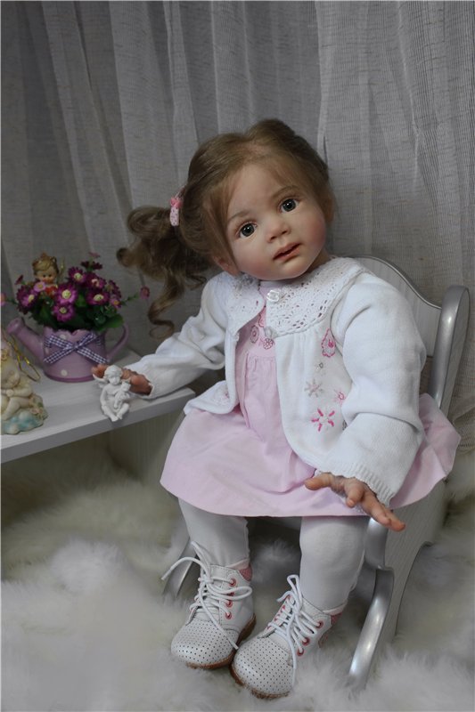 Машенька - маленькая заинька. Куклы реборн Анастасии Гангало (фото 9)