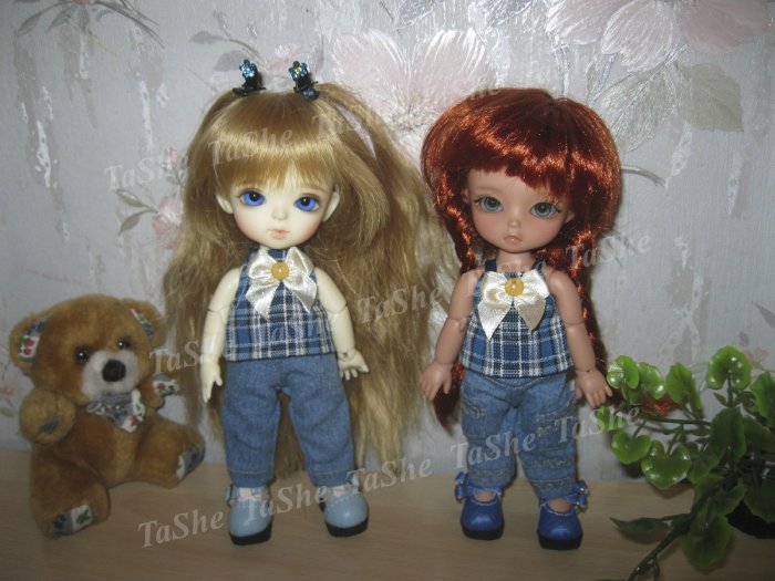 Мой первый опыт пошива джинсовых брюк для крошек BJD