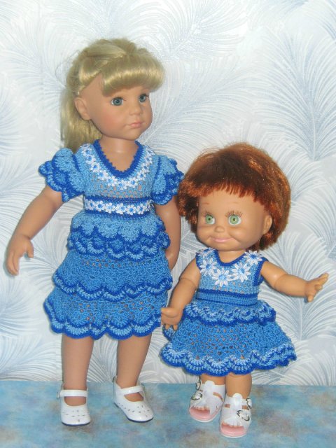 Новая коллекция летних вязаных нарядов для фейсинок, готциков, паолок под названием "Ромашки"