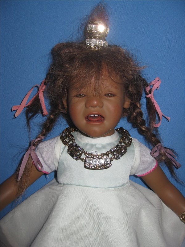 Кто подскажет, как ребенка успокоить? Коллекционная кукла Inke A.Himstedt