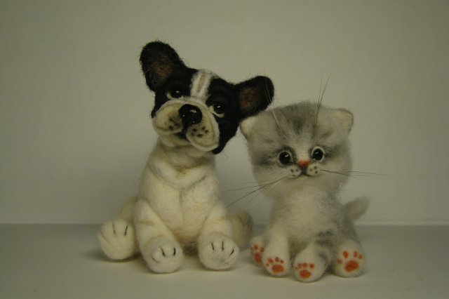 Маленький, но важный. Авторская игрушка валянием из шерсти (фото 10)