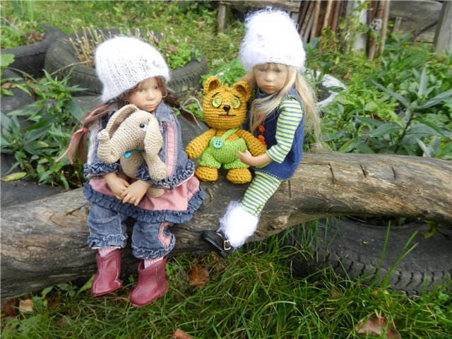 Мои крохотульки на природе. Клубные куколки от Аннет Химштед