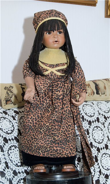 Добавляю Солнца и немного золотого перла. Фарфоровая кукла от Diana Effner (фото 4)