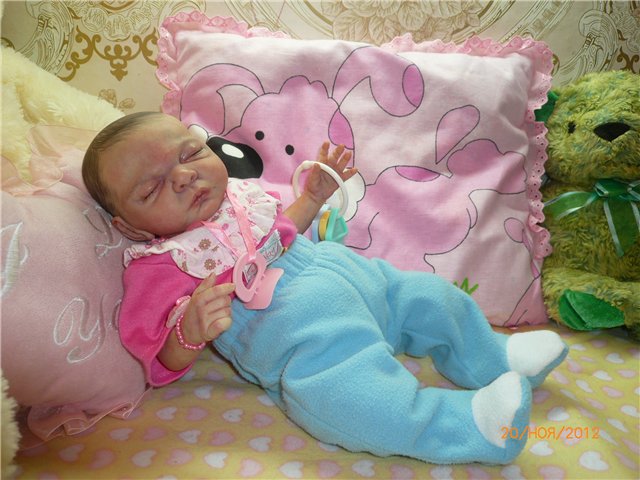 Моя дюймовочка реборн Настенька (фото 9)