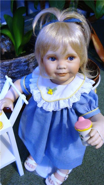 Еще одна маленькая очаровашечка, кукла из фарфора от Анны Тиммерман