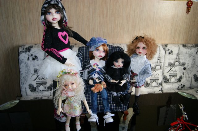 Наша дружная LASHERсемейка -LILLIE,-ERIKA, IVY, VIOLET, FIONA, OOAK Lillie