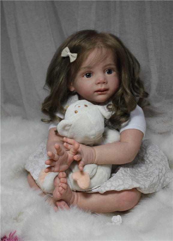 Машенька - маленькая заинька. Куклы реборн Анастасии Гангало (фото 4)