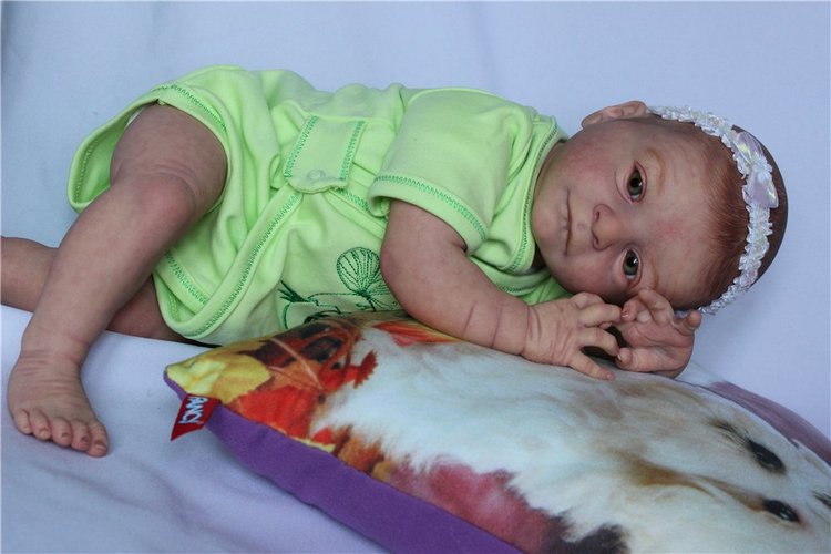 В траве сидел Кузнечик. Кукла реборн Светланы Преображеской (фото 8)