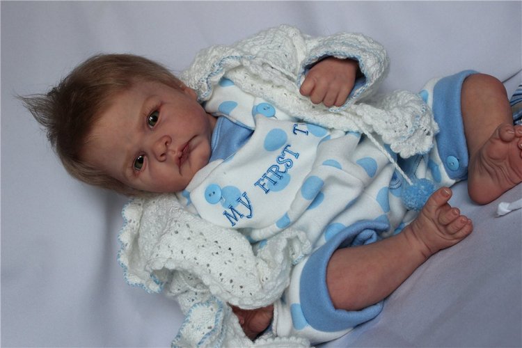 Ванюшка, серьезный мальчик. Куклы реборн Светланы Преображенской (фото 9)