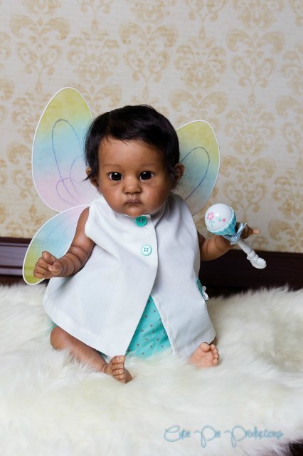 Этническая крошечка реборн, прототип PIXIE скульптора Bonnie Brown (фото 7)