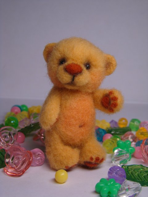 Маленький осенний "антидипрессант". Игрушки валянием из шерсти (фото 6)