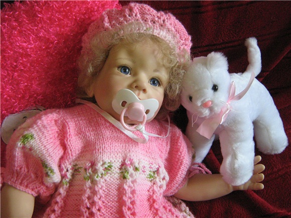 Маленькая красавица в розовом - кукла KITTY von Monika Levenig