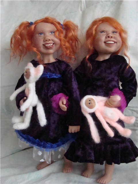 Лаура и Луиза. Авторские куклы ООАК Кондрашовой Ирины