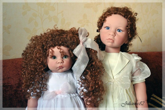 Middleton Doll: "Winter Splendor" из серии L'Innocence автор Ева Хеланд и кудряшка "С Днем Рождения, Тедди!"