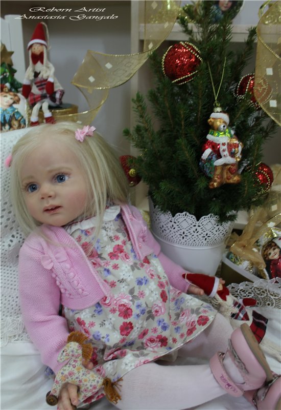 Фридолиночка-в преддверии нового года. Кукла реборн Анастасии Гангало