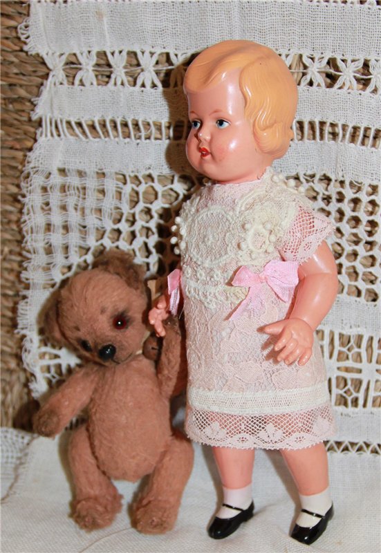 Антикварная куколка Minerva, Германия, 1930-е годы (фото 4)