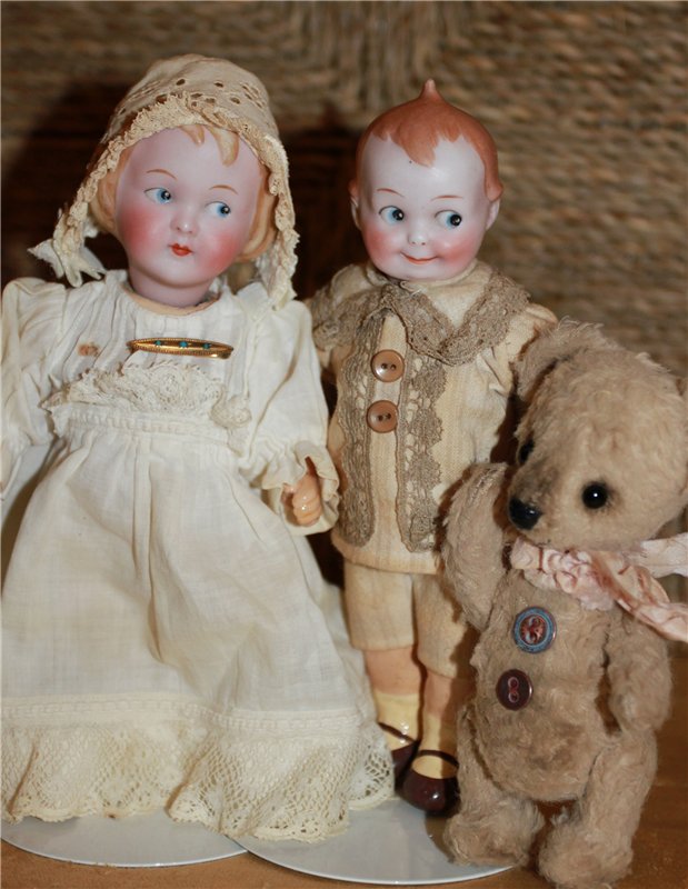 Гуглики - guck augen - антикварные характерные малыши Германия (фото 4)