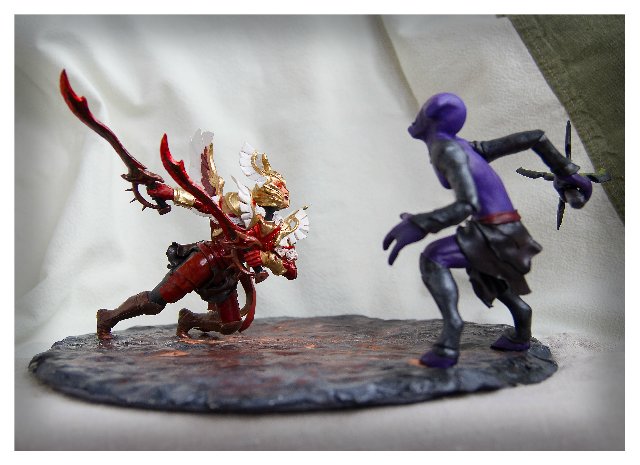 Скульптурная группа по игре Dota. Legion Commander Arcana vs Faceless Void